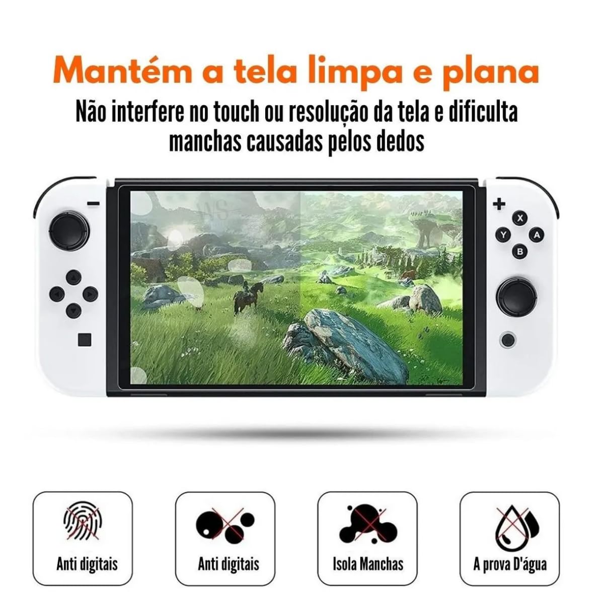 Pelicula De Vidro Protetor para Nintendo Switch Oled