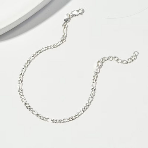 Figaro Chain Bracelet, Minimalist Bracelet, Dainty Jewelry